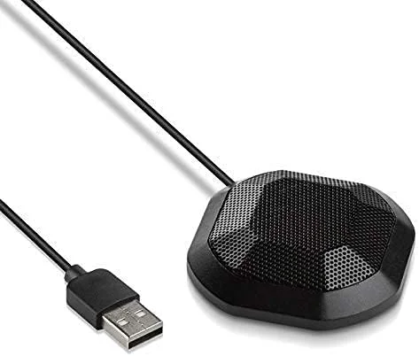میکروفون USB کنفرانسی برای لپ تاپ و کامپیوتر، میکروفون کاندنسر اومنی دایرکشنال برای جلسات، بازی، ضبط صدا و گفتگو