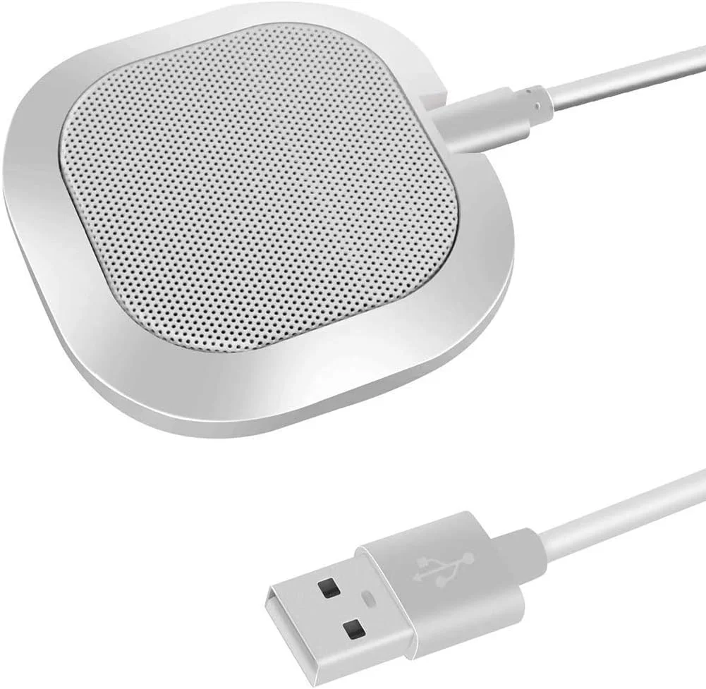 میکروفون کنفرانس، میکروفون کامپیوتر USB، میکروفون همه جهته برای کامپیوتر، میکروفون رومیزی کاندنسر برای استریم، تماس های VoIP، اسکایپ، چت