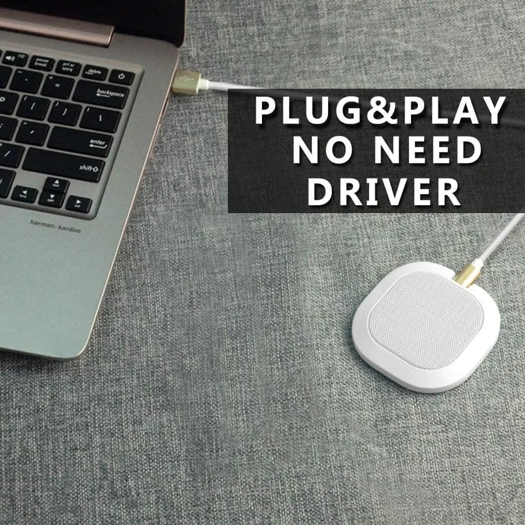 میکروفون کنفرانس، میکروفون کامپیوتر USB، میکروفون همه جهته برای کامپیوتر، میکروفون رومیزی کاندنسر برای استریم، تماس های VoIP، اسکایپ، چت