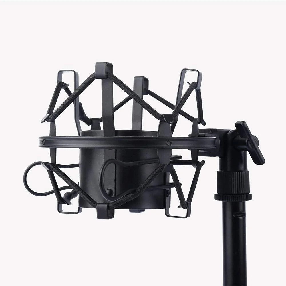 میکروفون کاندنسر، کیت میکروفون ضبط کابل میکروفون های کامپیوتر پایه بازوی قیچی تعلیق قابل تنظیم با پایه ضد لرزش، برای پادکست، ضبط موسیقی، صداگذاری