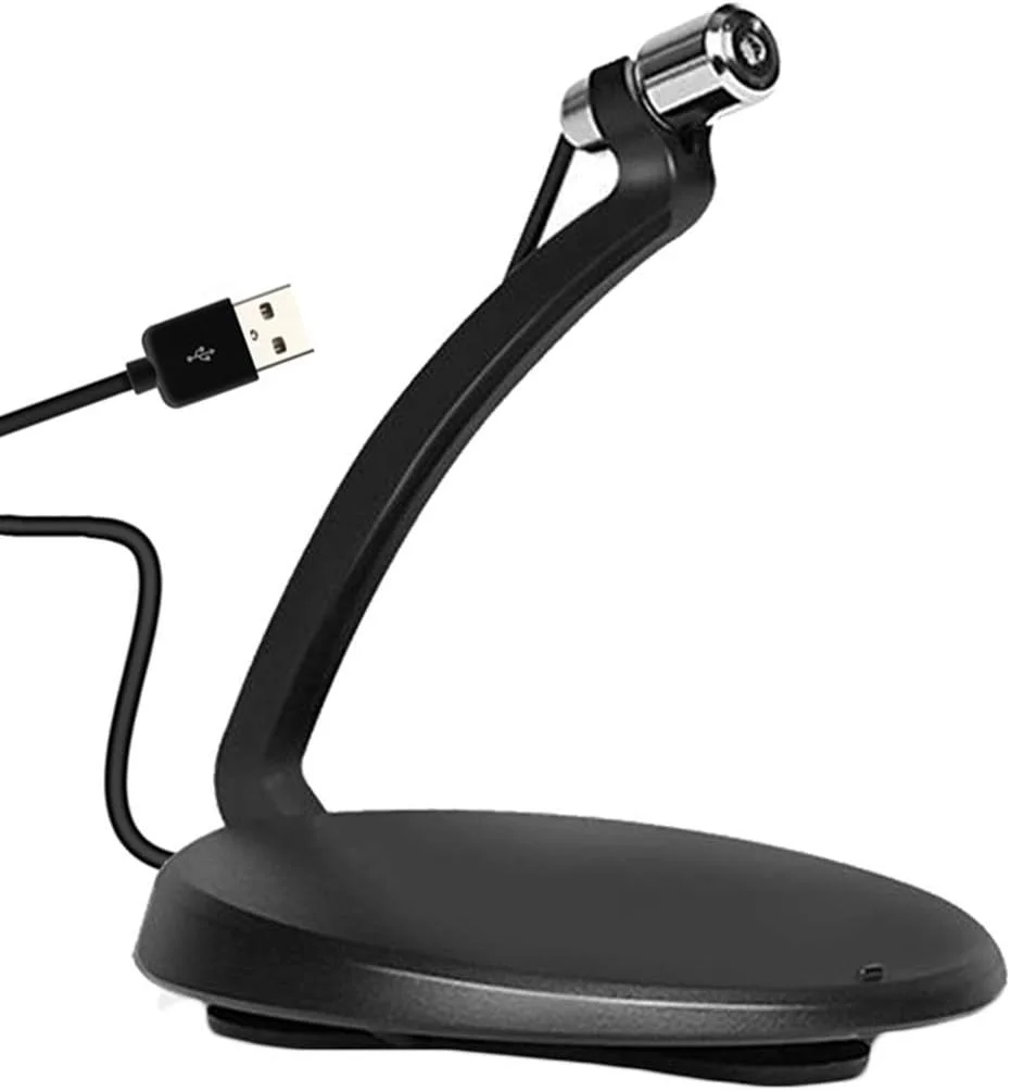 میکروفون های کاندنسر برای ضبط صدا، میکروفون گردن غازی/گیره ای با پایه برای کامپیوتر/لپ تاپ/نوت بوک، یوتیوب، پادکست، بازی، USB