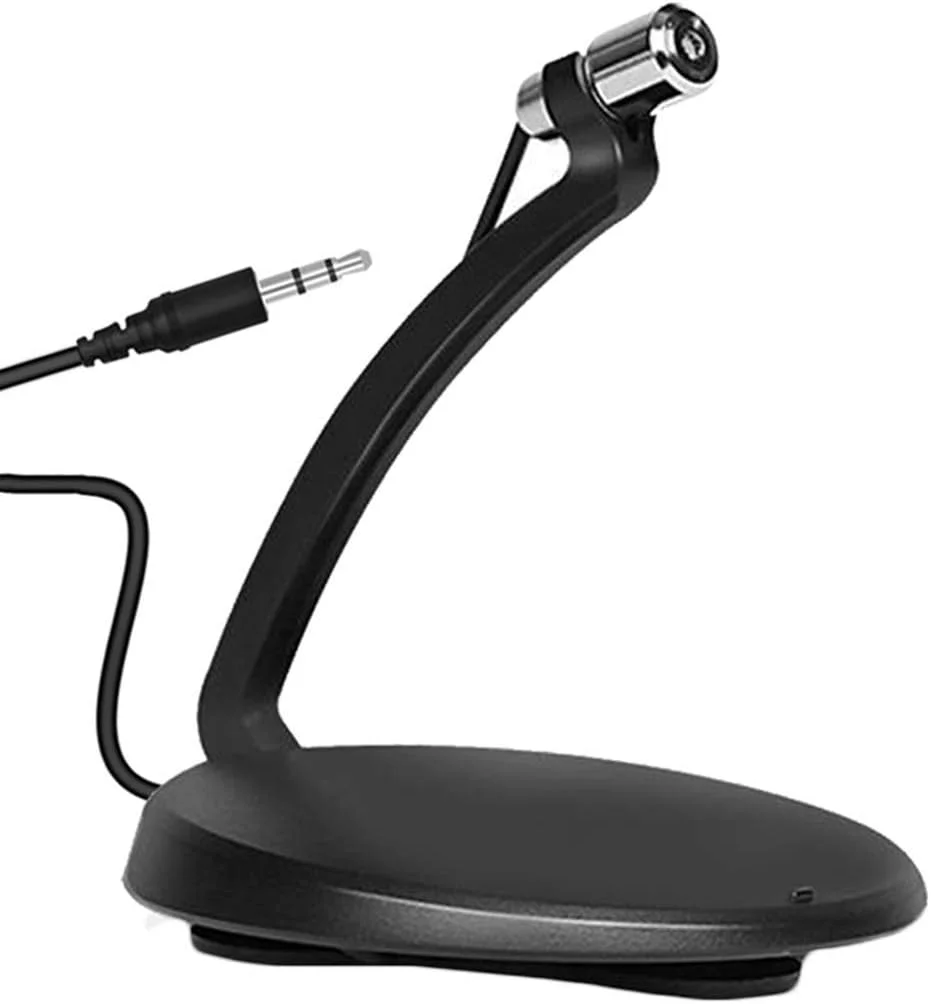 میکروفون های کاندنسر برای ضبط صدا، میکروفون گردن غازی/گیره ای با پایه برای کامپیوتر/لپ تاپ/نوت بوک، یوتیوب، پادکست، بازی، USB