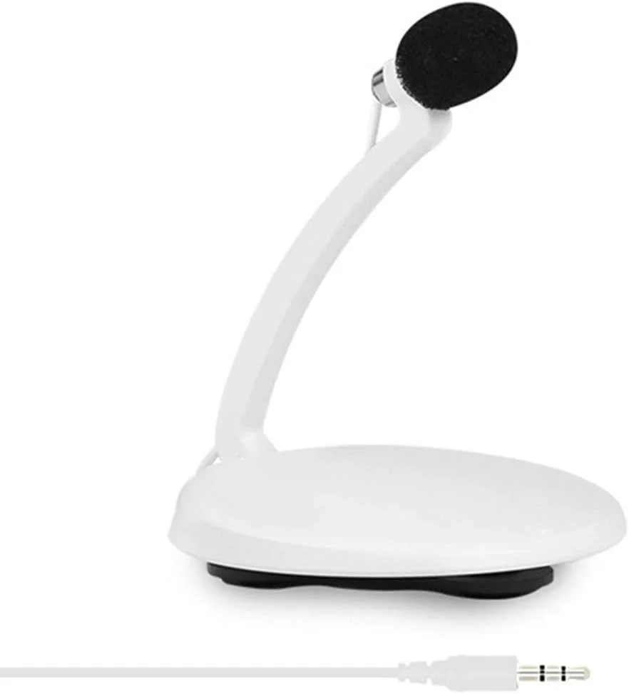میکروفون های کاندنسر برای ضبط صدا، میکروفون گردن غازی/گیره ای با پایه برای کامپیوتر/رومیزی/لپ تاپ/نوت بوک، یوتیوب، پادکست، بازی، USB