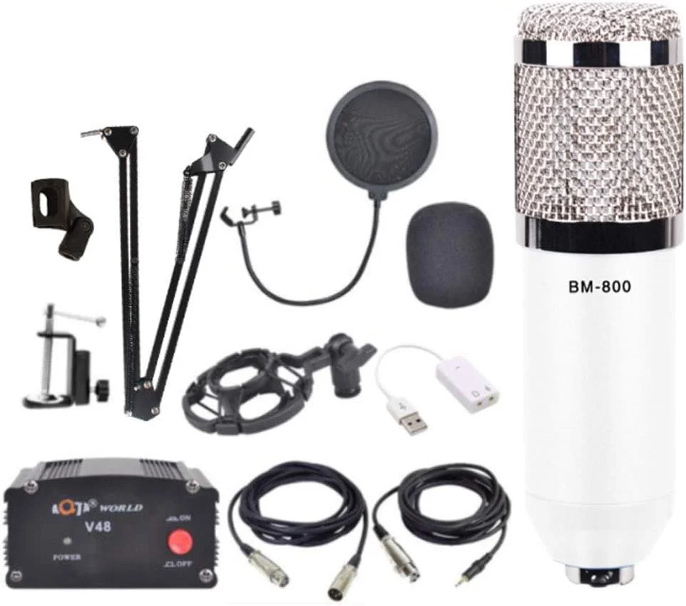 میکروفون کاندنسر، ست یونیورسال موبایل و کامپیوتر برای ضبط صدا، میکروفون ضد نویز