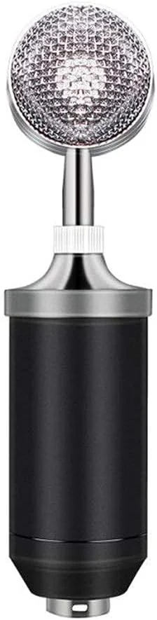 کیت میکروفون کاندنسر 3.5 میلی متری استودیویی مناسب برای ضبط صدا، بازی، KTV، کارائوکه و کامپیوتر، سازگار با اکثر دستگاه ها