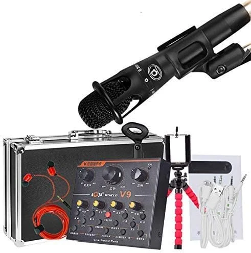 مجموعه میکروفون کاندنسر، کارت صدای شوت مای کی سانگ، تجهیزات، میکروفون کاندنسر، ابزار ضروری برای مجری شبکه