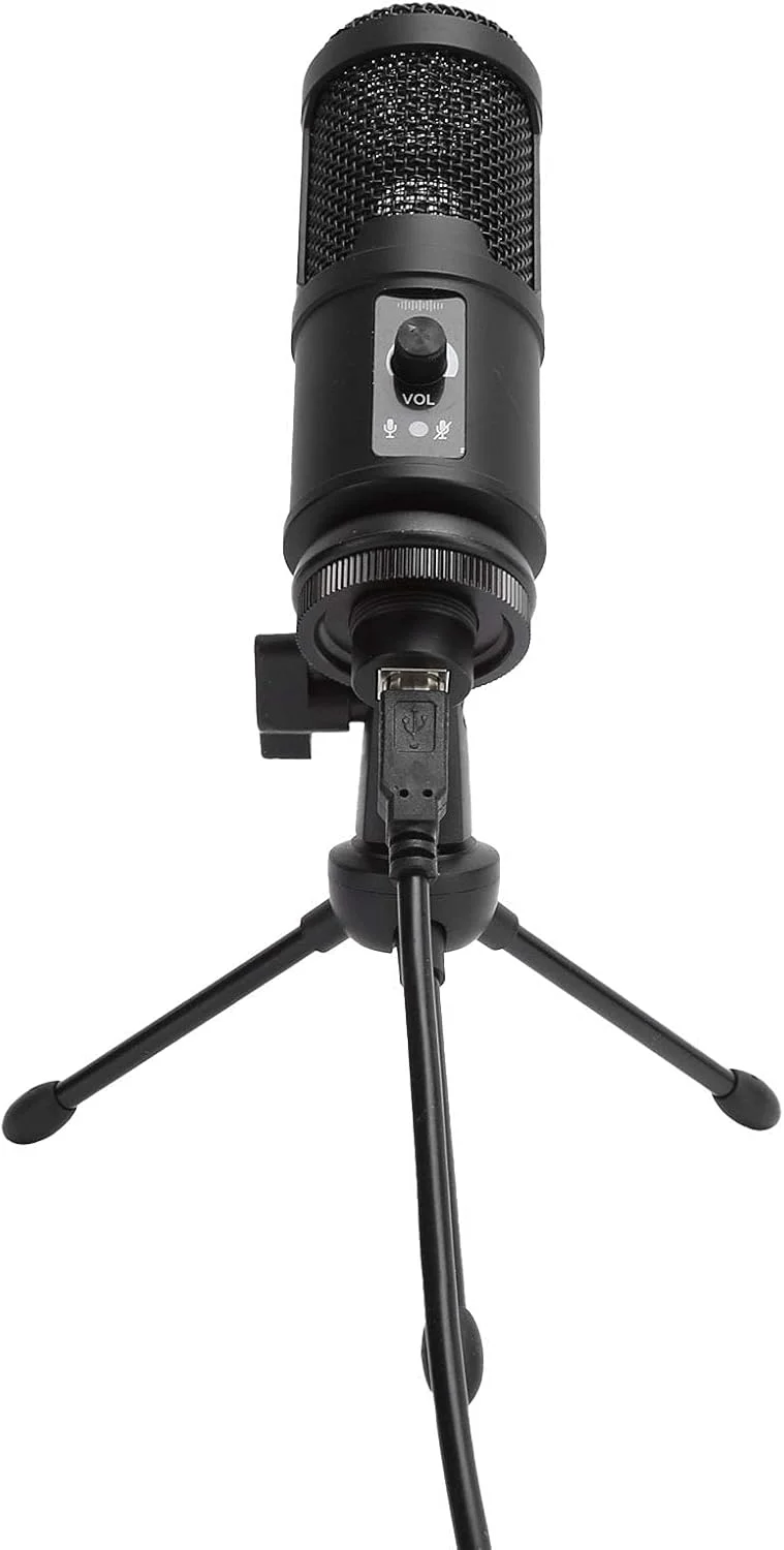 میکروفون کاندنسر قابل حمل برای بازی، کامپیوتر، پخش زنده، اسپیکر USB، میکروفون بازی