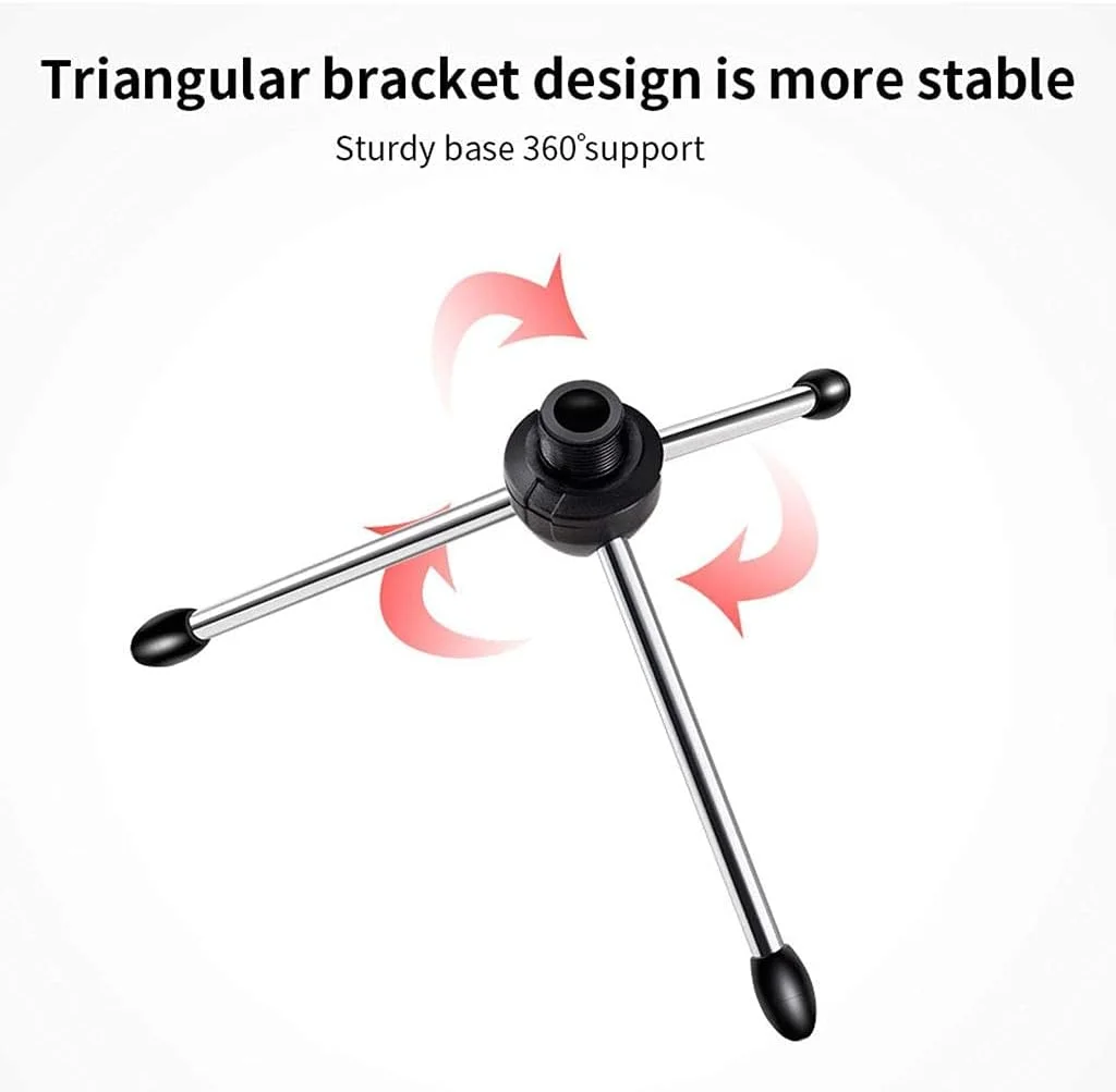 میکروفون استودیویی USB، میکروفون کندانسور پخش با سه پایه برای کامپیوتر، لپ تاپ، گوشی هوشمند - بازی، آواز