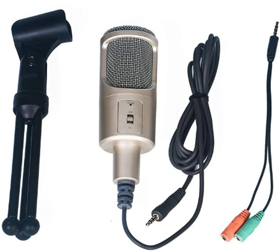 میکروفون کامپیوتر، میکروفون لپ تاپ، میکروفون سیم دار تلفن همراه مناسب آواز خواندن و موسیقی، میکروفون های کاندنسر