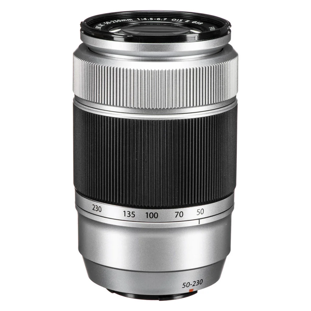 لنز نقره ای Fujifilm XC 50-230mm با دیافراگم F4.5-6.7