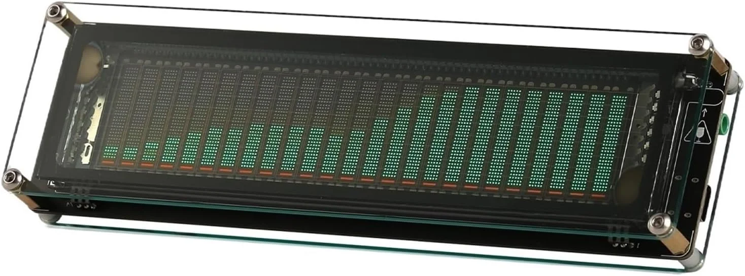 آنالایزر طیف صوتی نمایشگر VFD، نشانگر سطح صدای میکروفون، ماتریس نقطه ای VU Meter با محدوده فرکانس گسترده