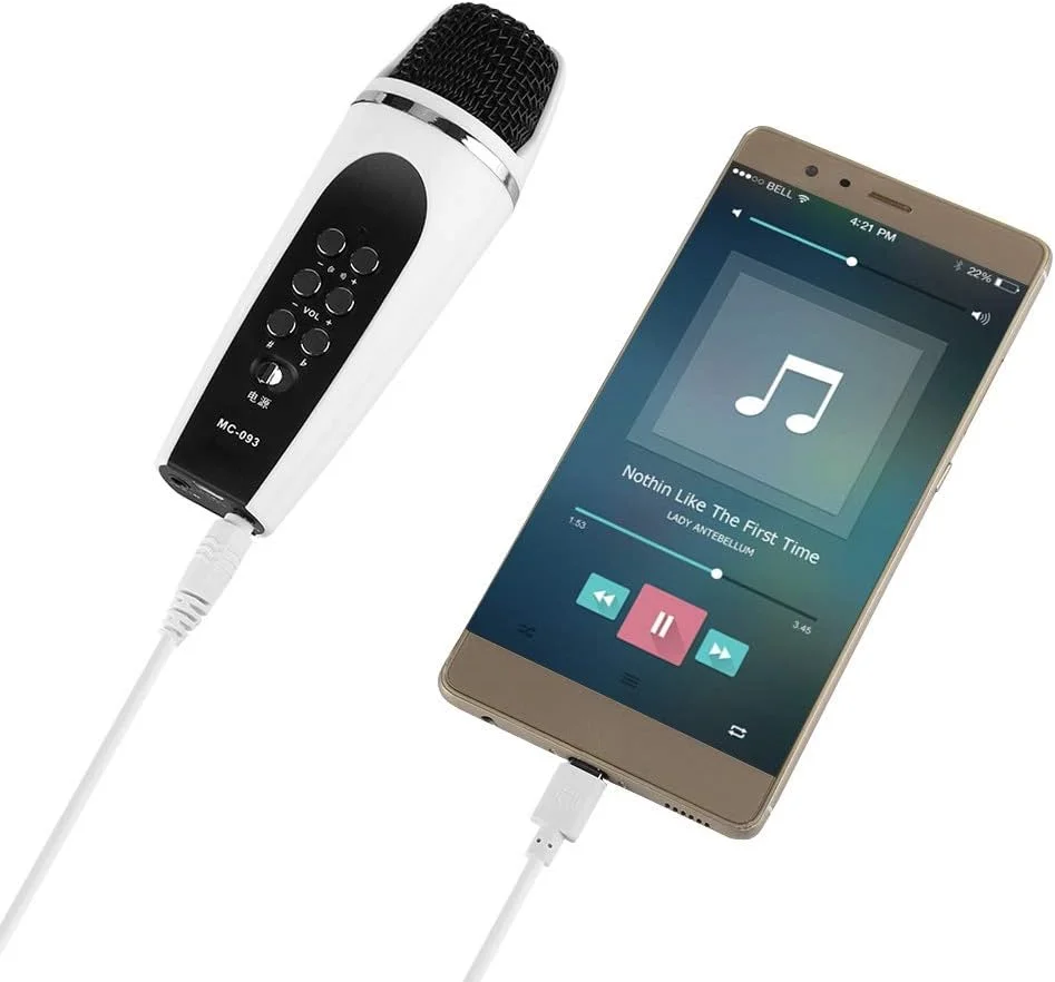 میکروفون تغییر صدا PUSOKEI، جک 3.5 میلی‌متری، دستگاه کوچک قابل حمل تغییر صدا با 4 حالت تبدیل صدا برای آیفون/اندروید/تلفن هوشمند/کامپیوتر