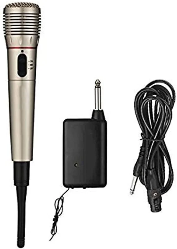 میکروفون حرفه ای 2 در 1 مدل W110 مناسب آواز، کارائوکه و اجرای زنده