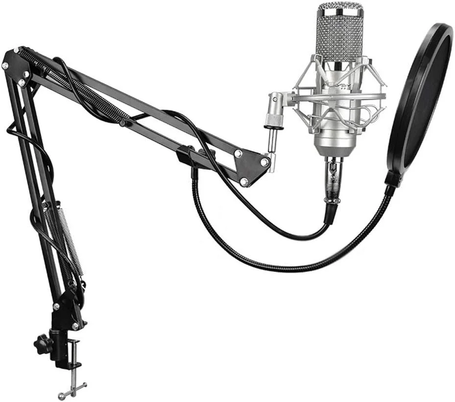 میکروفون کاندنسر حرفه ای 3.5-XLR برای کارت صدای زنده کامپیوتر