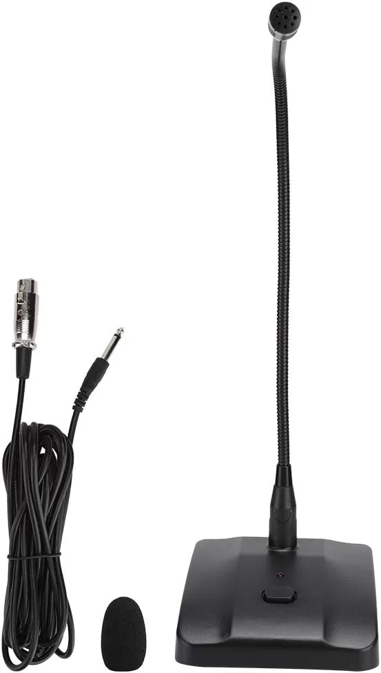 میکروفون کنفرانسی گردن غازی حرفه ای، میکروفون رومیزی سیم دار کاردیوئید کندانسور با الگوی قطبی قلبی