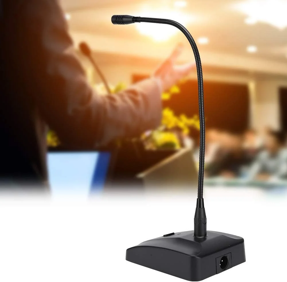 میکروفون کنفرانسی گردن غازی حرفه ای، میکروفون رومیزی سیم دار کاردیوئید کندانسور با الگوی قطبی قلبی