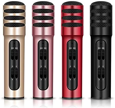 میکروفون کاندنسر حرفه ای تلفن همراه برای ضبط و خوانندگی زنده با الگوی قطبی کاردیوید