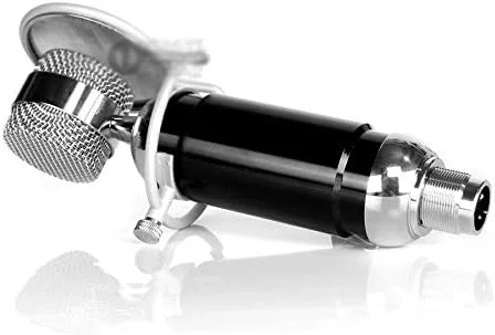 میکروفون کاندنسر کاردیوئید حرفه ای با دیافراگم بزرگ به همراه شیلد و سیم صوتی 3.5 میلی متری برای استودیو ضبط صدا