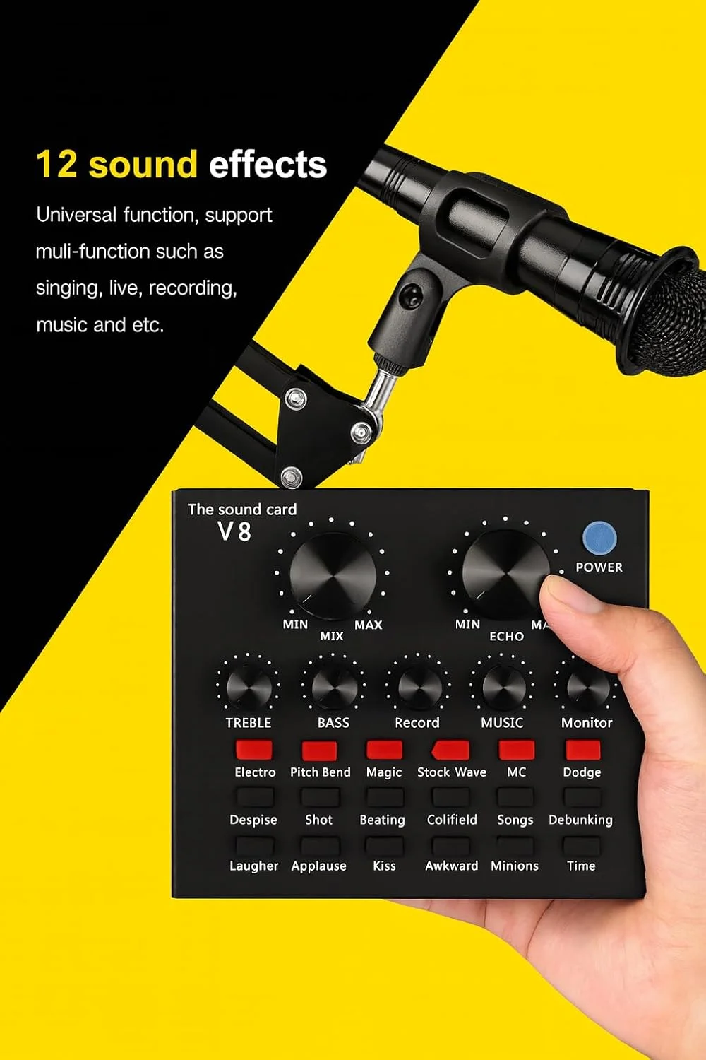 کیت میکروفون کاندنسر USB حرفه ای برای ضبط استودیویی، پادکست و استریم