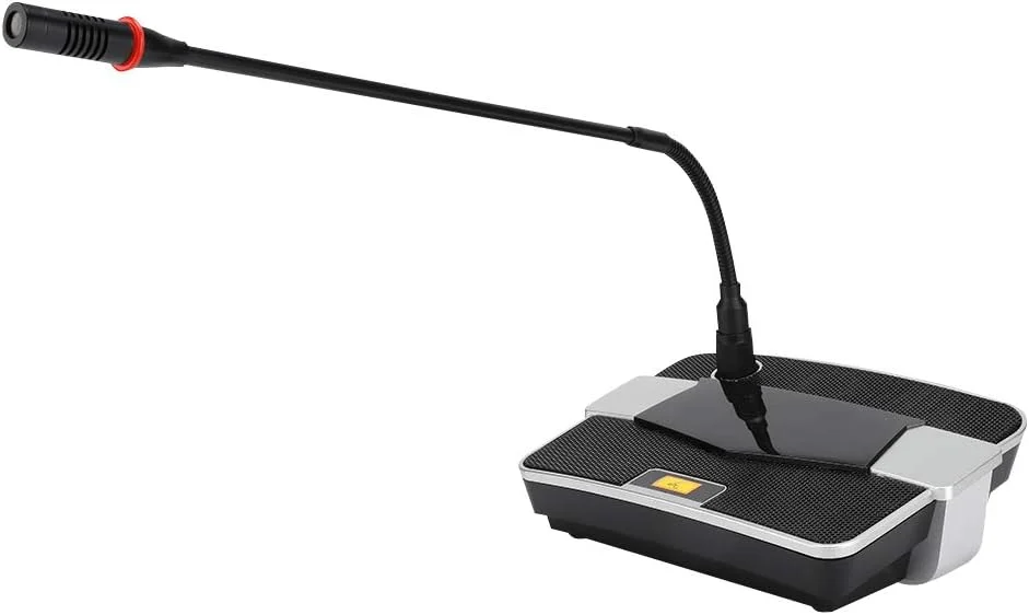 میکروفون رومیزی کندانسور حرفه ای، یک جهته و قابل تنظیم برای جلسات کنفرانس با صدای واضح، سازگار با 48 ولت، طراحی مستحکم