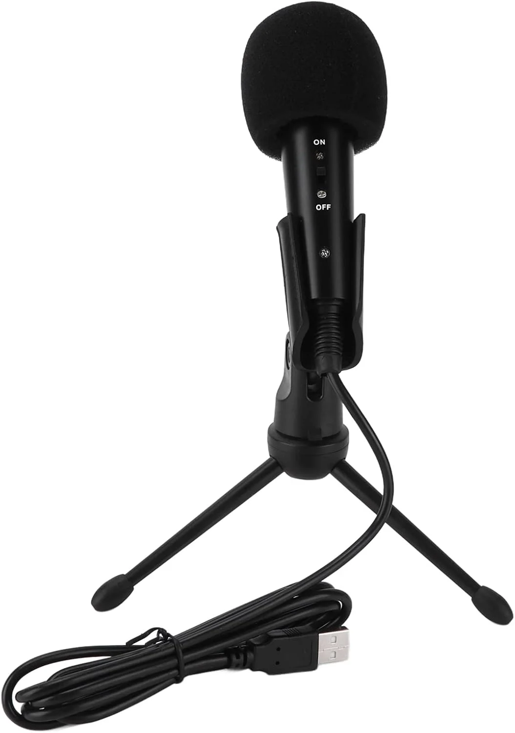 کیت میکروفون کاندنسر، میکروفون کوچک با پایه سه پایه، کابل ضبط USB