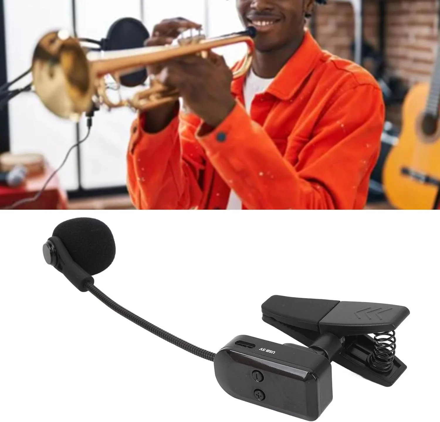 میکروفون بی سیم 2.4G کندانسور برای ضبط صدا با 6 تا 8 ساعت زمان کارکرد