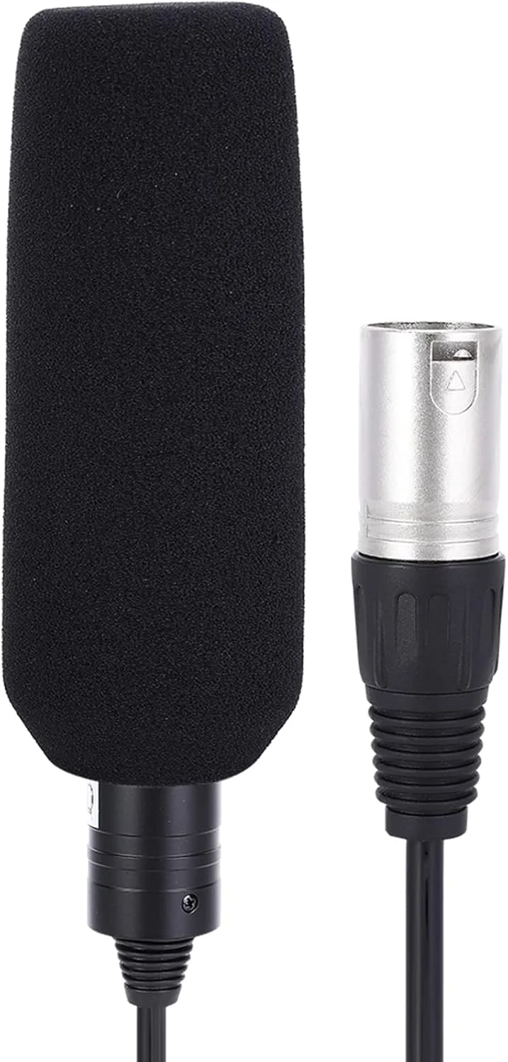 میکروفون استریو کندانسور با حساسیت بالا برای ضبط صدا و ویدیو، جنس بدنه فلزی (مشکی)
