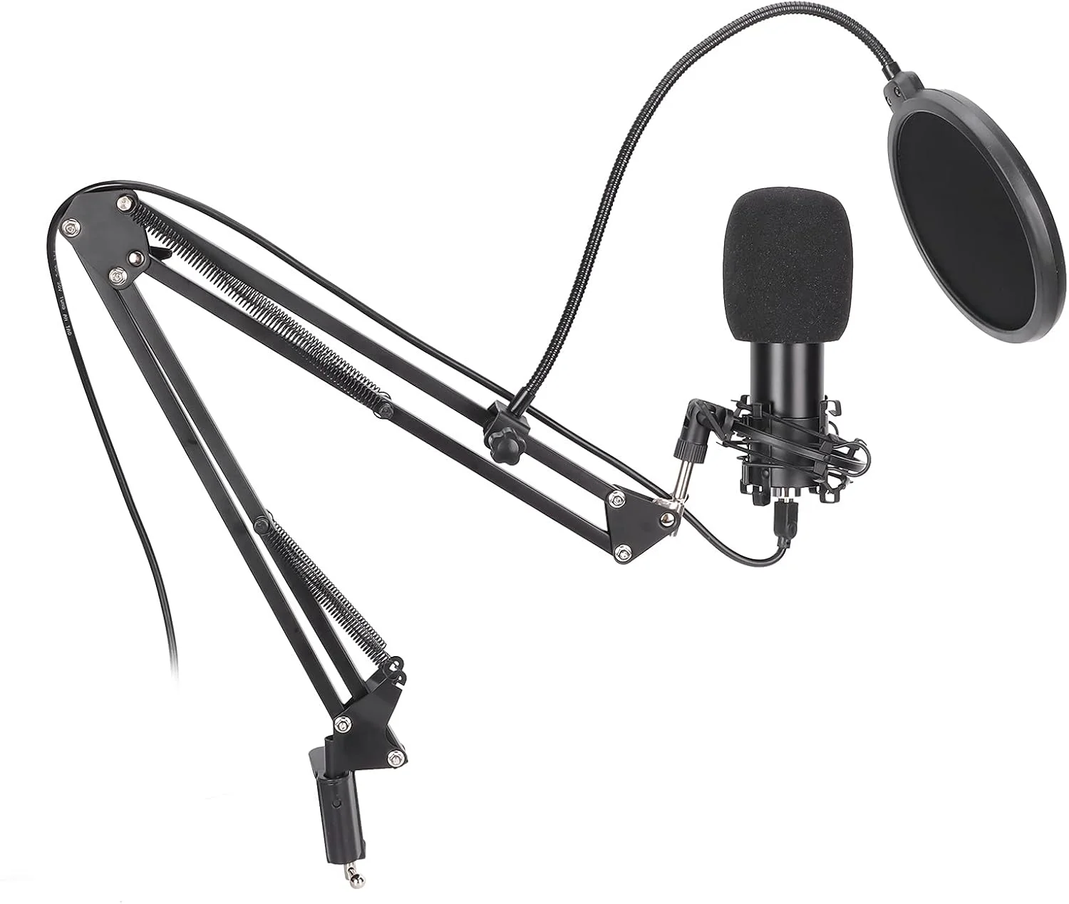 مجموعه میکروفون کاندنسر، کیت میکروفون با USB و بازوی قابل تنظیم برای ضبط و گیمینگ 20Hz-20KHz
