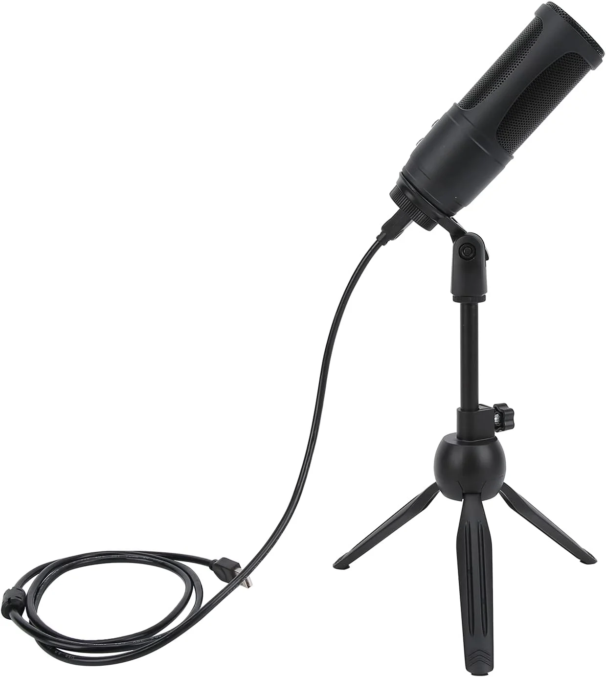 مجموعه میکروفون کندانسور USB با پایه سه پایه برای پخش زنده، آواز خواندن و ضبط صدا 20 هرتز تا 20 کیلوهرتز