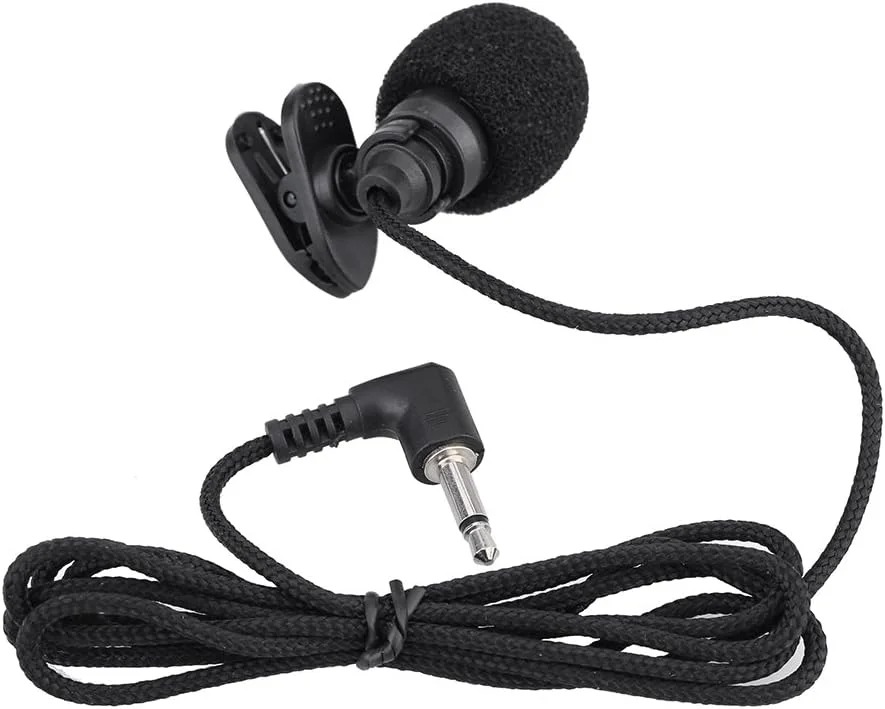 میکروفون OUNA، میکروفون کاندنسر یقه ای گیره ای کوچک قابل حمل، پلاگ TS 3.5 میلی متری برای کامپیوتر، تقویت کننده صدای قابل حمل