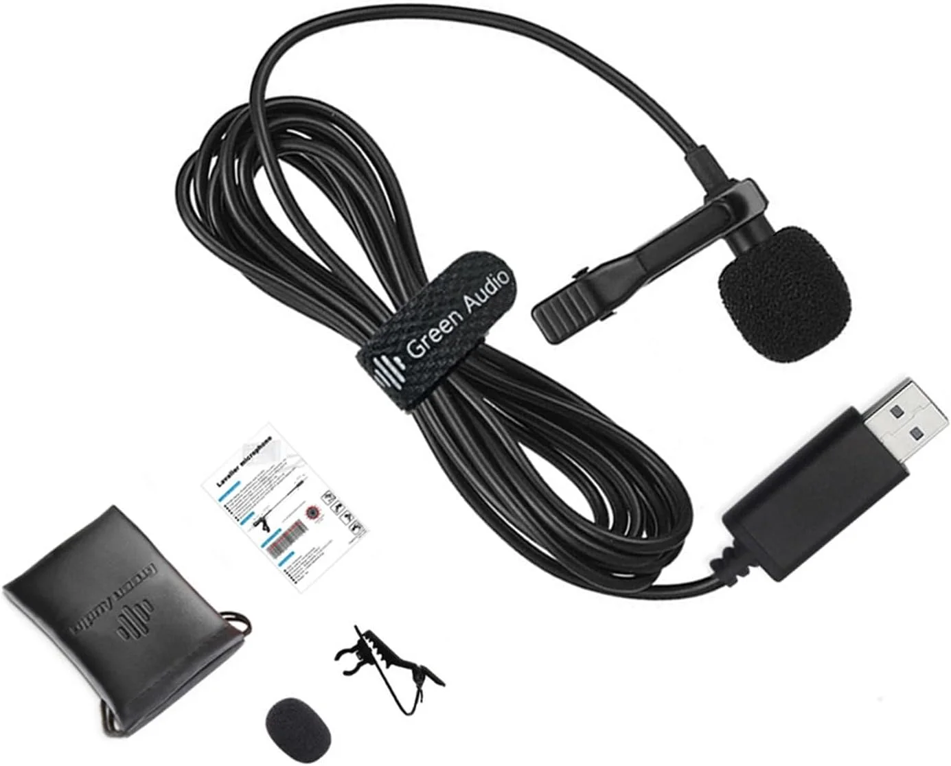 میکروفون یقه ای USB همه جهته برای بازی، ویدیو زنده و جلسات در دسکتاپ و لپ تاپ