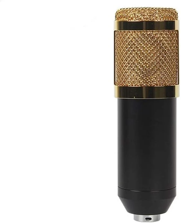 میکروفون کاندنسر استودیویی به همراه پایه و تجهیزات ضبط صدا و پخش زنده