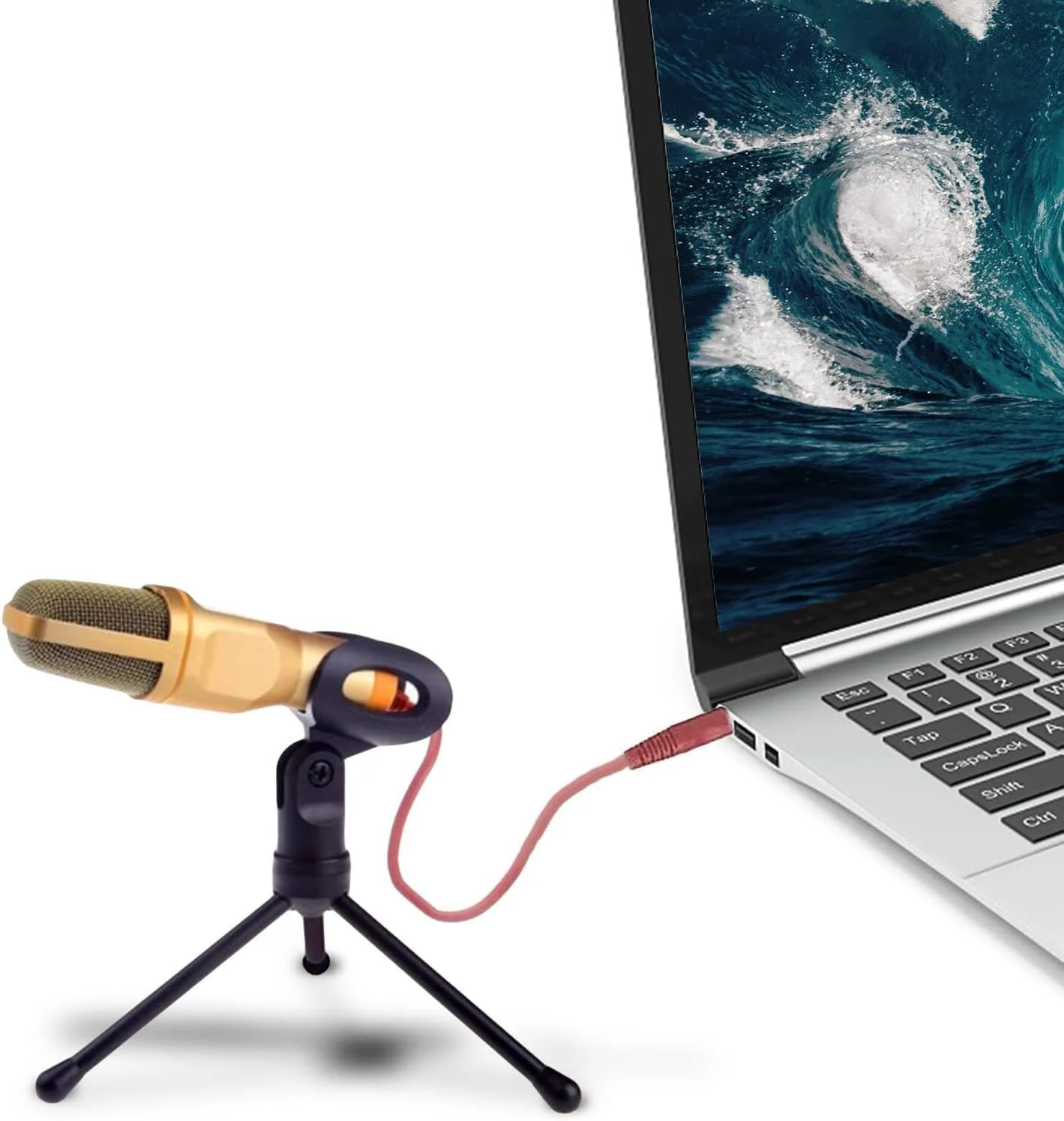 میکروفون کاندنسر حرفه ای NCONCO استودیویی ضبط صدا با پایه میکروفون سه پایه قابل تنظیم برای پادکست، استریم و ضبط