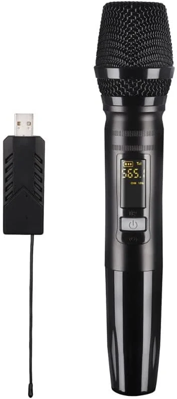 میکروفون بی سیم دستی NEFFICAR برای کارائوکه، مصاحبه - حرفه ای، همه جهته - ایده آل برای سیستم PA، اطلاعیه، گویندگی، کنفرانس ها (میکروفون USB)