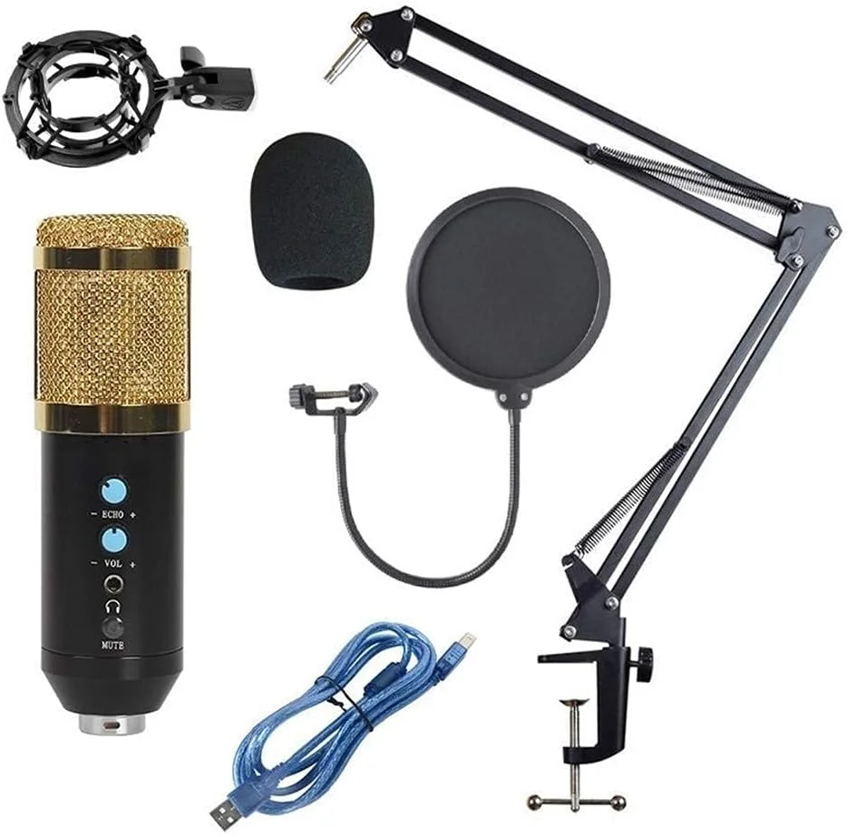 میکروفون USB کاندنسر مناسب بازی، همراه با کابل برای یادداشت برداری، خوانندگی، پخش زنده، جلسات ویدیویی با کیفیت صدای HD برند Zeenyi