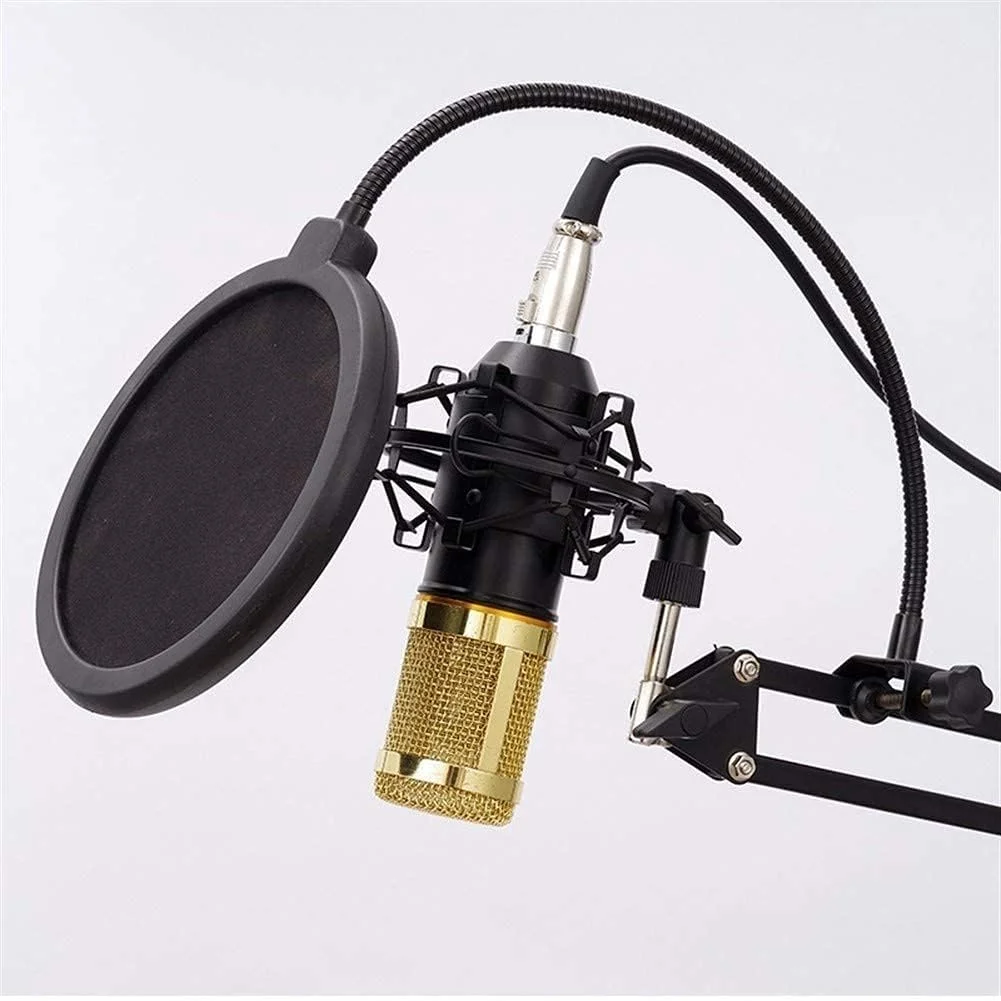 مجموعه میکروفون کاندنسر با کابل و کارت صدا برای یادداشت ها، پخش، آواز خواندن و پخش زنده Zeenyi