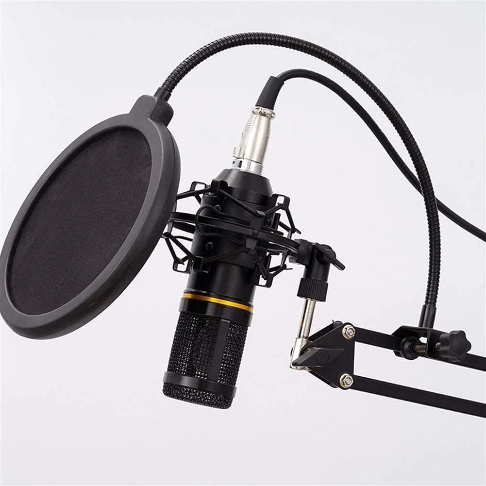 مجموعه میکروفون کاندنسر با کابل و کارت صدا برای یادداشت برداری، پخش، آواز خواندن و استریم زنده Zeenyi
