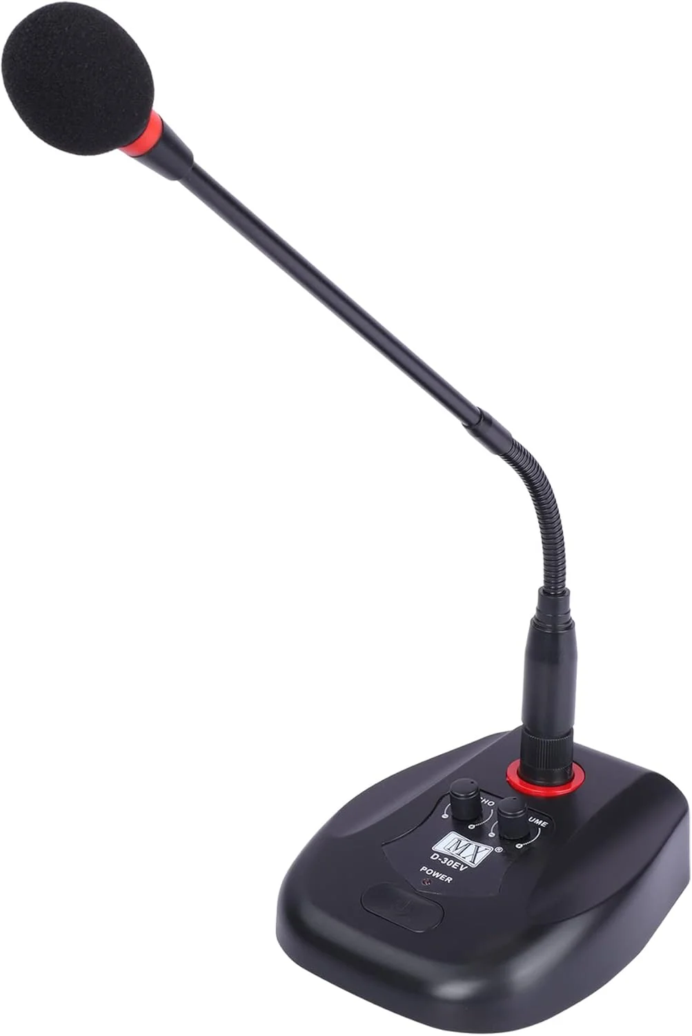 میکروفون گردن‌غازی حرفه‌ای MX با کنترل اکو و صدا و دکمه روشن/خاموش برای انواع جلسات، کنفرانس‌ها و مناسبت‌های دیگر