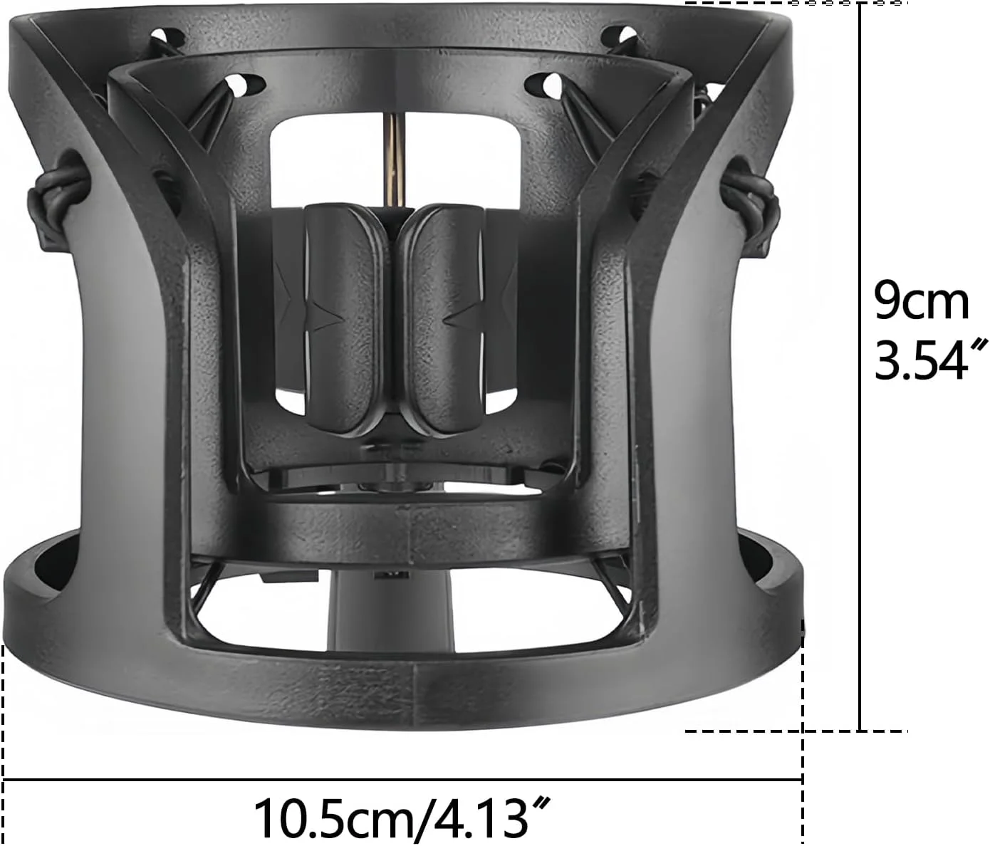 نگهدارنده لرزه گیر میکروفون، آداپتور ضد لرزش میکروفون سازگار با Rode NT1، NT1-A، K2، XDM-100، CAD Audio GXL1800 (مشکی)