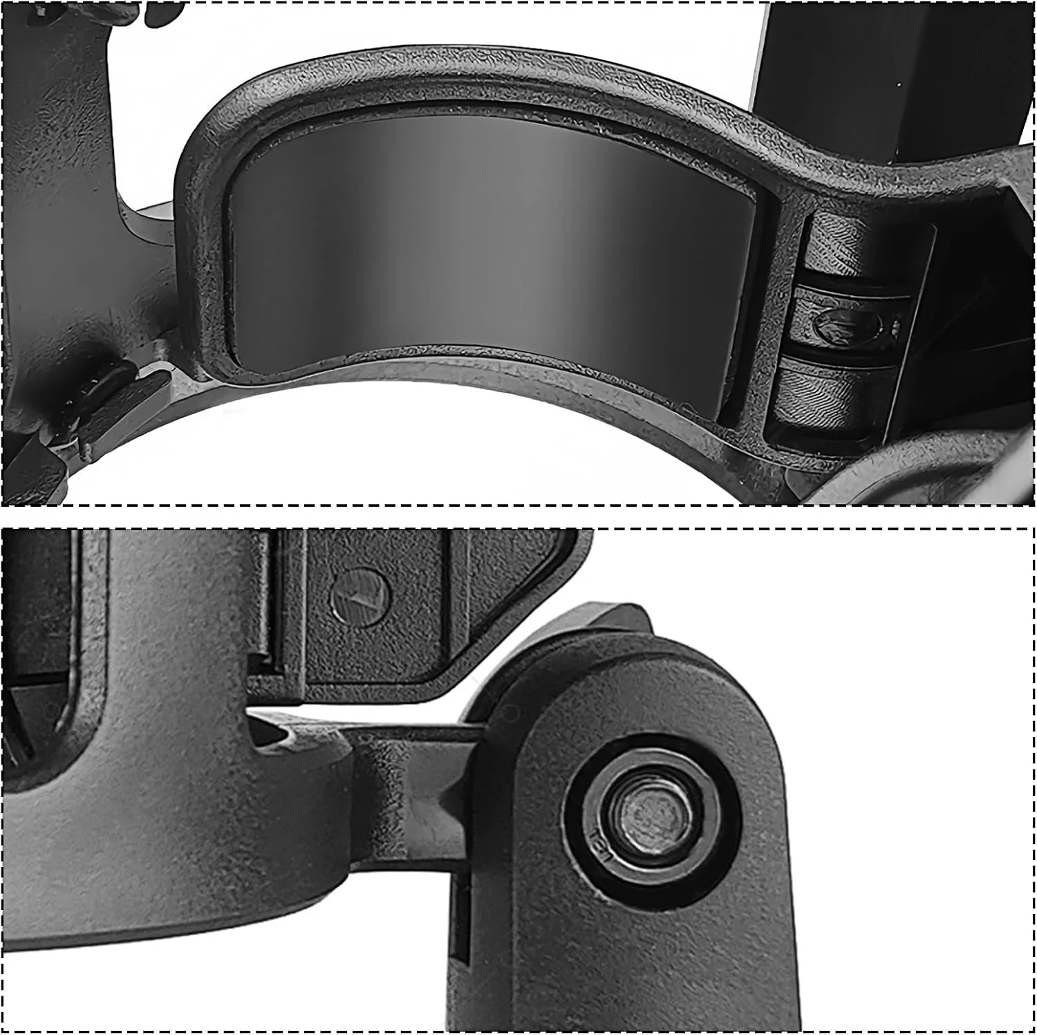 نگهدارنده لرزه گیر میکروفون، آداپتور ضد لرزش میکروفون سازگار با Rode NT1، NT1-A، K2، XDM-100، CAD Audio GXL1800 (مشکی)