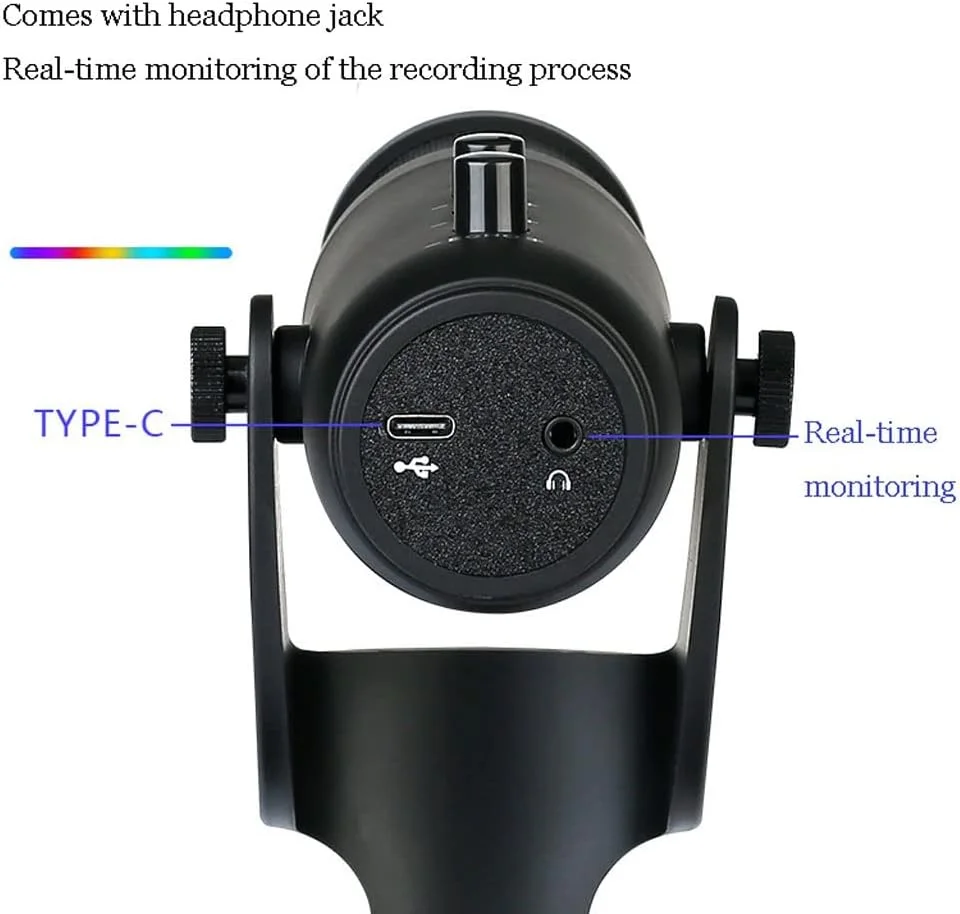 میکروفون خازنی USB چند منظوره، کاهش هوشمند نویز، سازگاری قوی، مناسب