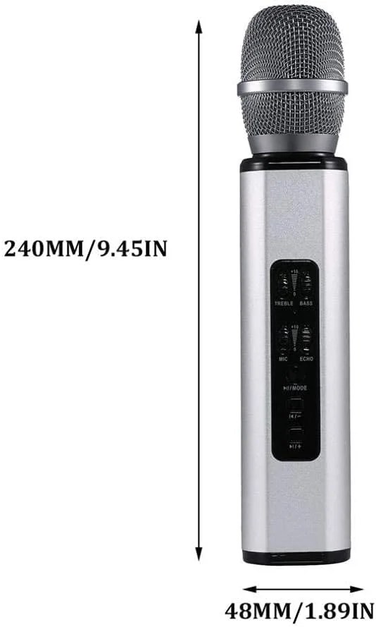 میکروفون تلفن همراه K میکروفون بی سیم آهنگ بلندگوی دوگانه چند منظوره حالت خصوصی میکروفون هوشمند قابل حمل