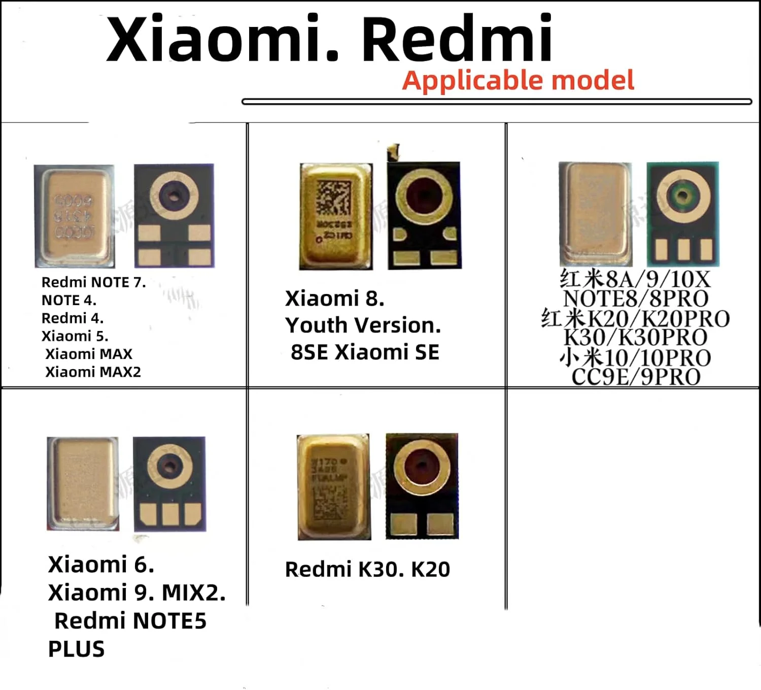 18 نوع میکروفون خازنی، 5 پین، 4 پین، 6 پین، 8 پین، با لوازم جانبی میکروفون سربی، مناسب برای MP3، تلفن های همراه، کامپیوتر، اتومبیل و غیره. جایگزینی تعمیر تلفن همراه یا استفاده DIY، {39 عدد}