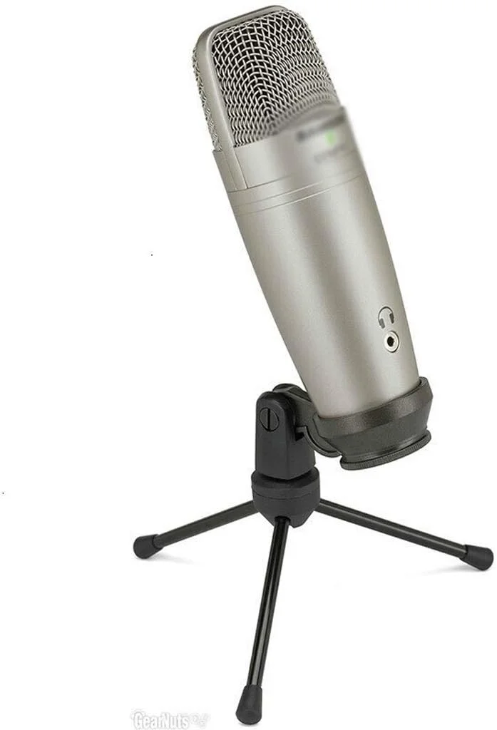 میکروفون کندانسور دیافراگم بزرگ با قابلیت نظارت همزمان، اتصال و پخش، به همراه پایه و ظرفیت بالا