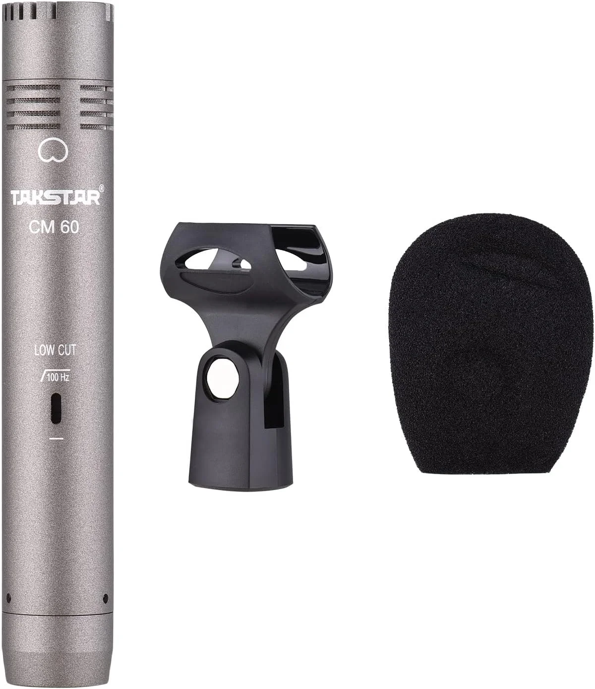 میکروفون XLR، میکروفون کاندنسر حرفه ای CM-60 کاردیوئید XLR با منبع تغذیه فانتوم 48 ولت برای ضبط استودیویی، پخش، اجرای صحنه ای و ضبط نوازندگی ساز