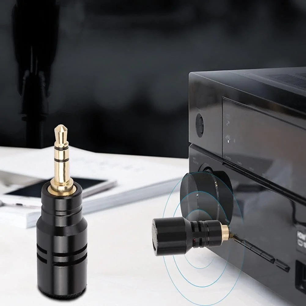 میکروفون مینی قابل حمل با جک 3.5 میلی متری برای تلفن های هوشمند موبایل EY630A، میکروفون کندانسور سبک و با حساسیت بالا، استفاده آسان و راحت، سازگار با (3.5 چهار قطبی