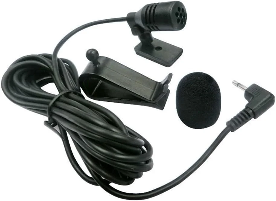 میکروفون جمع و جور خودرو، میکروفون سیم دار یقه ای مینی گیره ای با جک 3.5 میلی متری، اتصال فوری Plug-and-Play برای تلفن های هوشمند، دوربین ها، تقویت صدا برای اتومبیل ها، وسایل نقلیه، ضبط صدای HD پیشرفته، سازگار