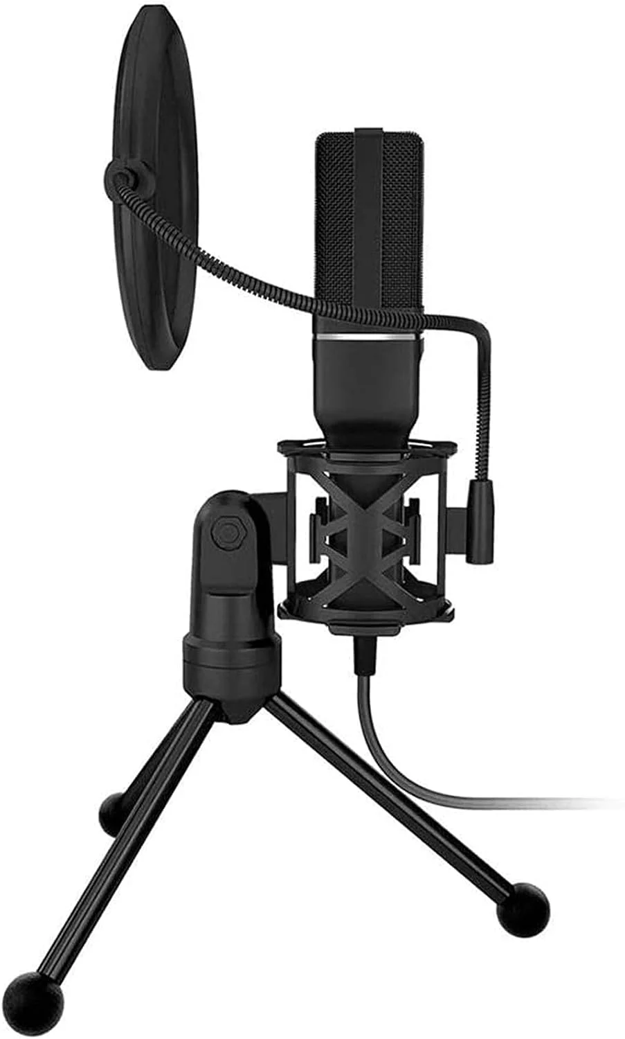 میکروفون USB رومیزی با پایه تاشو سه پایه برای ضبط ویدیو در رایانه شخصی، تجهیزات ضبط میکروفون
