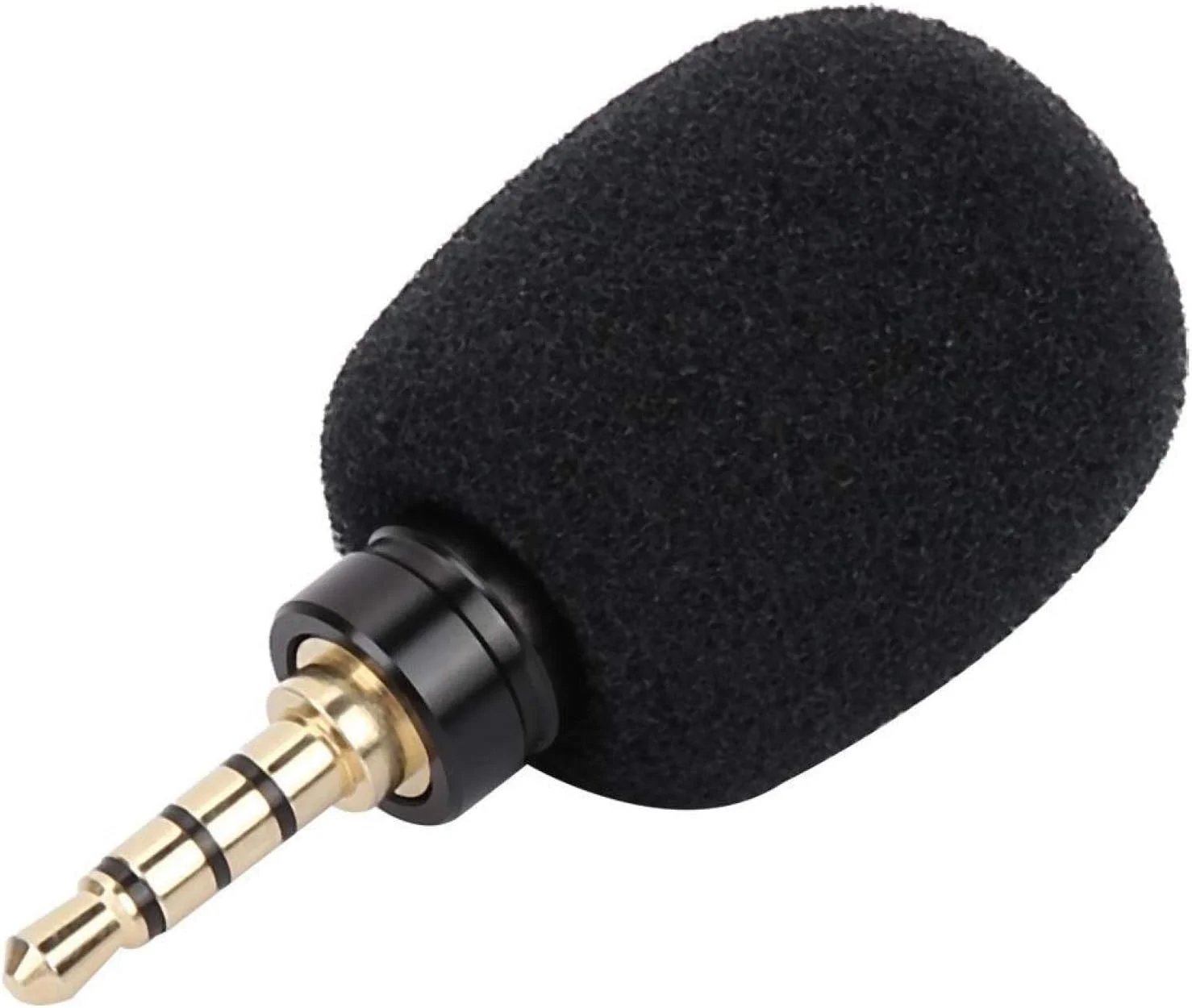 میکروفون مینی GIDEO، میکروفون کاندنسر همه جهته با حساسیت بالا برای تلفن همراه هوشمند (چهار قطبی) (3.5 چهار قطبی تک صدایی درون خطی)