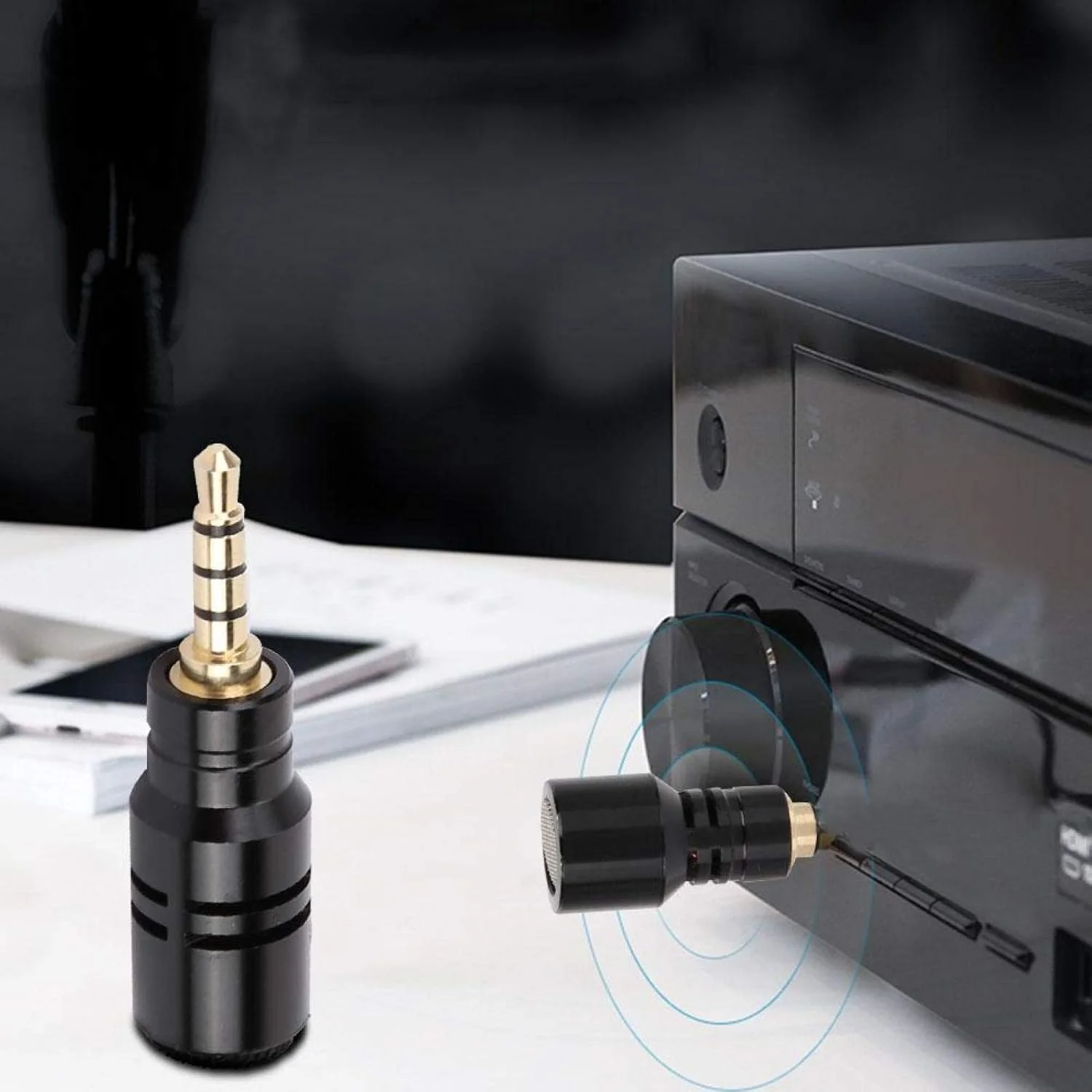 میکروفون مینی GIDEO، میکروفون کاندنسر همه جهته با حساسیت بالا برای تلفن همراه هوشمند (چهار قطبی) (3.5 چهار قطبی تک صدایی درون خطی)